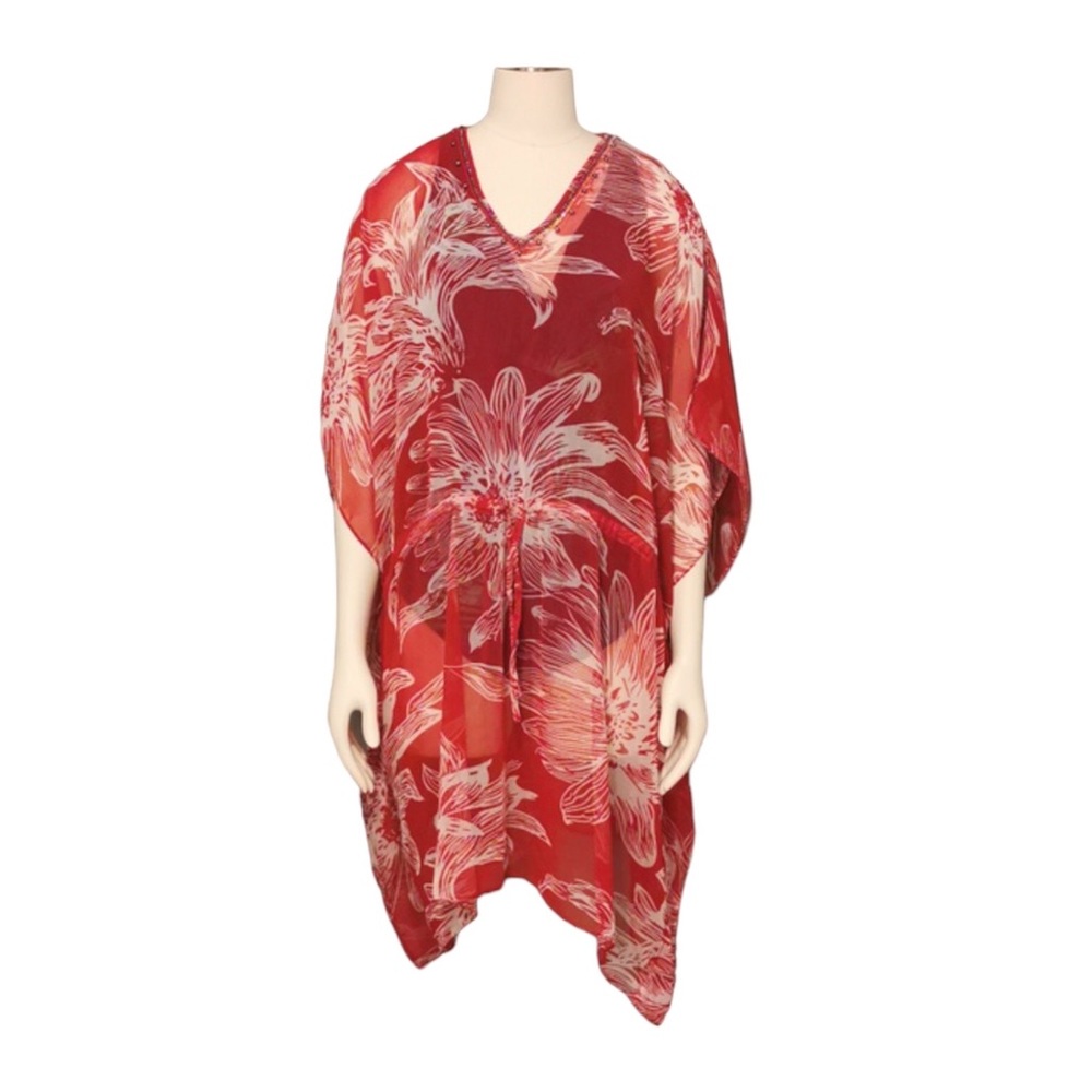 🍄 Artizan Sheer Bathing Suit Coverup - NWT
